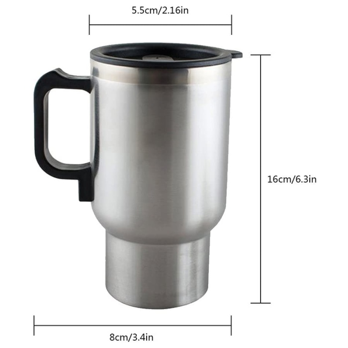 Powermaster Pm-140Z Paslanmaz Çeli̇k 12 Volt Araç Kettle Termos (Klc A-103)