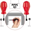  High-Torque Avuçiçi DÜZ-YILDIZ Uçlu Tornavida Seti