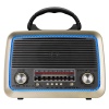 RADYO NOSTALJİ ŞARJLI PİLLİ BT/USB/SD/AUX FENERLİ MİKADO MDR-99