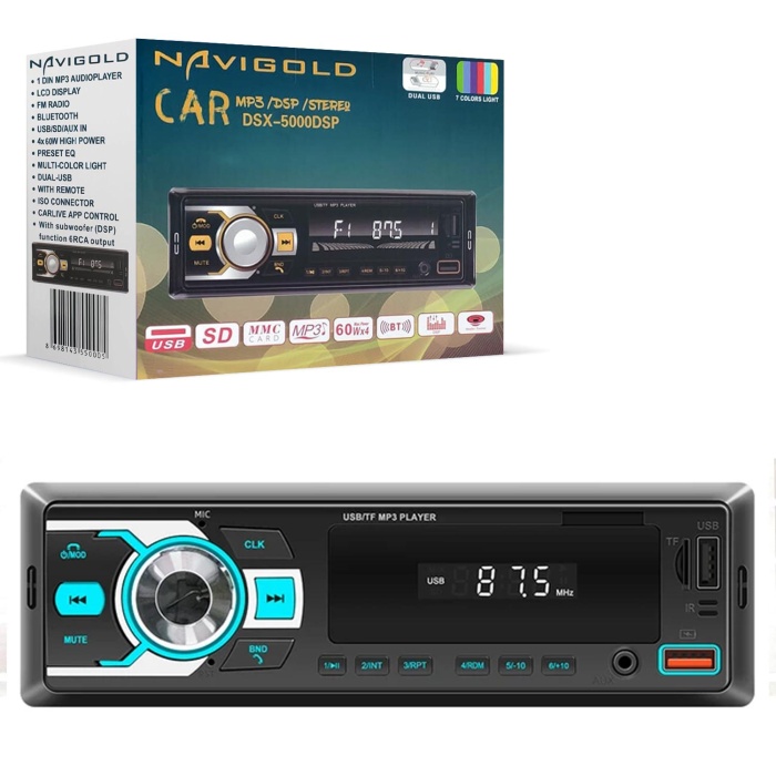 DSX-5000DSP Oto Teyp 4X60 Watt Bluetooth 2xUsb Sd Fm Aux