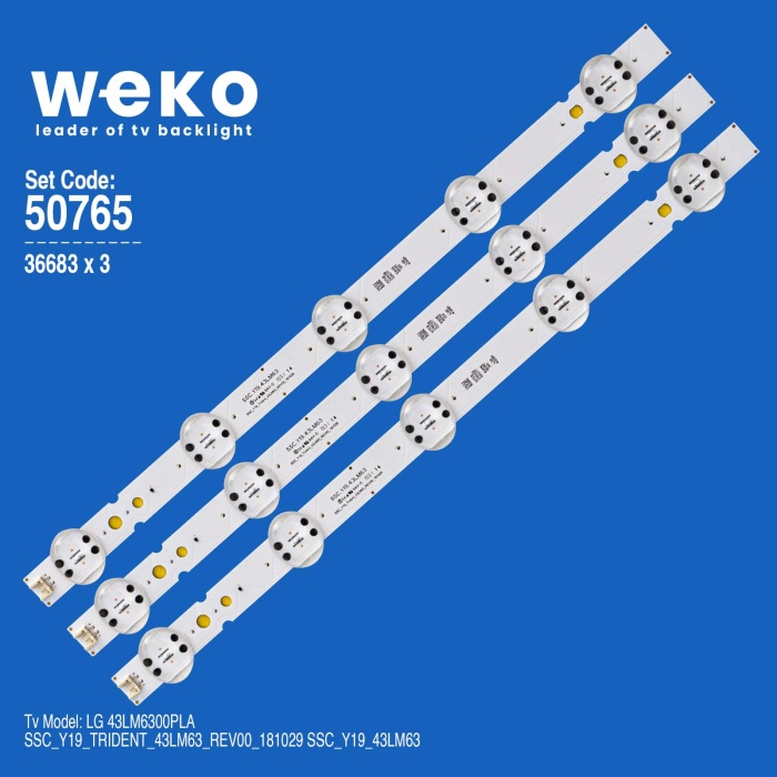 WKSET-5765 36683X3 SSC_Y19_TRIDENT_43LM63_REV00_181029 SSC_Y19_43LM63 3 ADET LED BAR