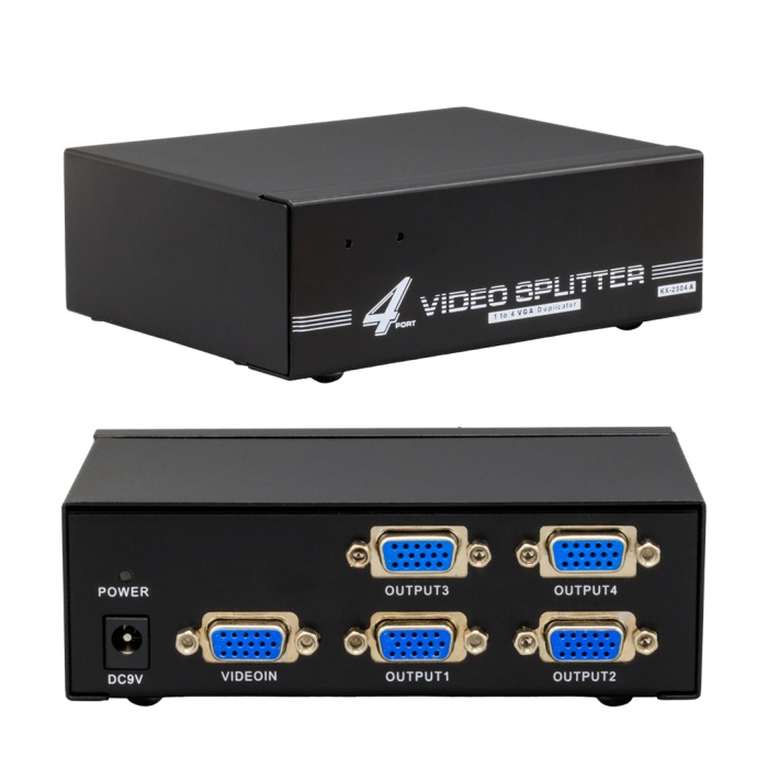 PM-6228 4 PORT 250 MHZ MONİTÖR ÇOKLAYICI VGA SPLITTER DAĞITICI