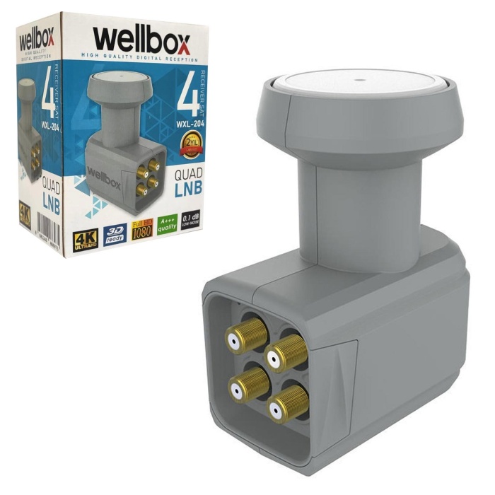  WXL-104/204 4Lü Lnb (Quad) Gold 0.1Db 3D Fhd 4K