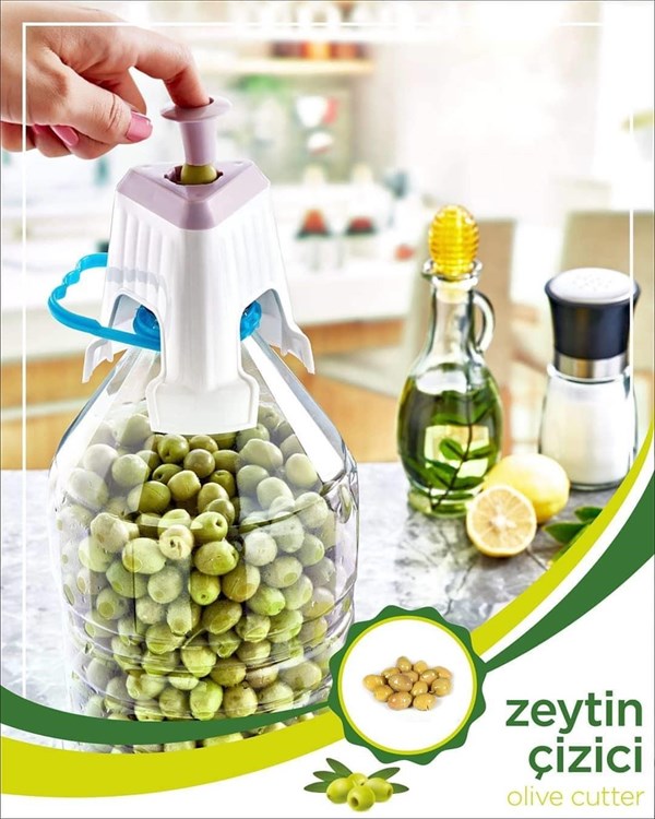 Kolay Zeytin Dilme Çizme AparatıShopZum  Pratik Kolay Zeytin Çizici Alet