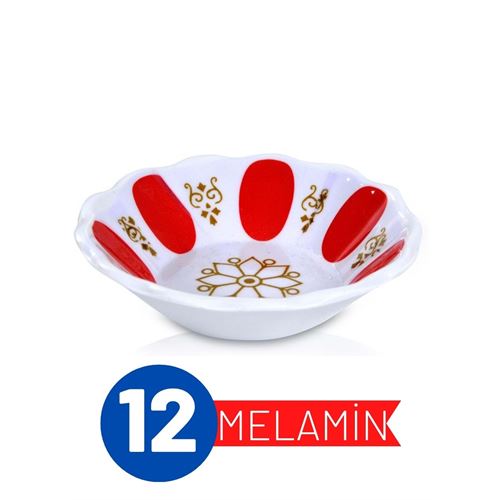 12 Adet Melamin Çay Tabağı 717973