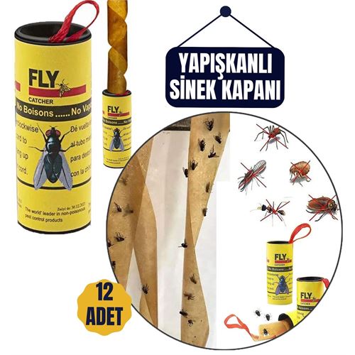 12 Adet  Yapışkanlı Sinek Kapanı 74 Cm 716516