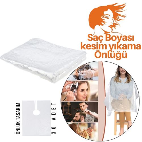 Saç Boyası Kesim Yıkama Önlüğü 30 Adet 717559