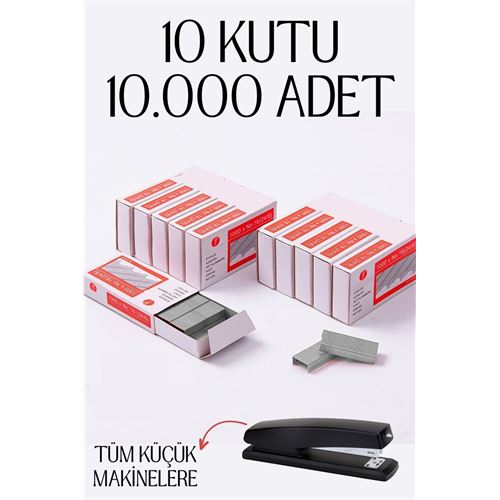 10 Kutu 10.000 Adet Küçük Zımba Teli 718593