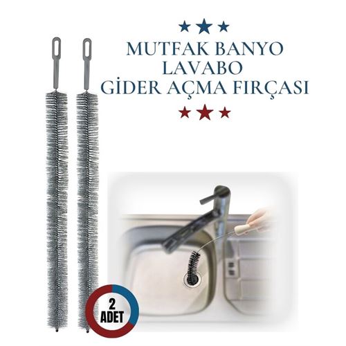 2 Adet Mutfak Banyo Lavabo Gider Açma Fırçası 715413