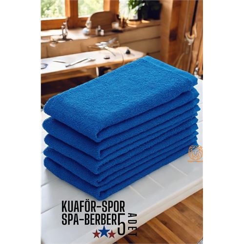 Havlu Seti Kuaför Berber Spor Spa Salon Havlusu Mikrofiber Mavi 720729