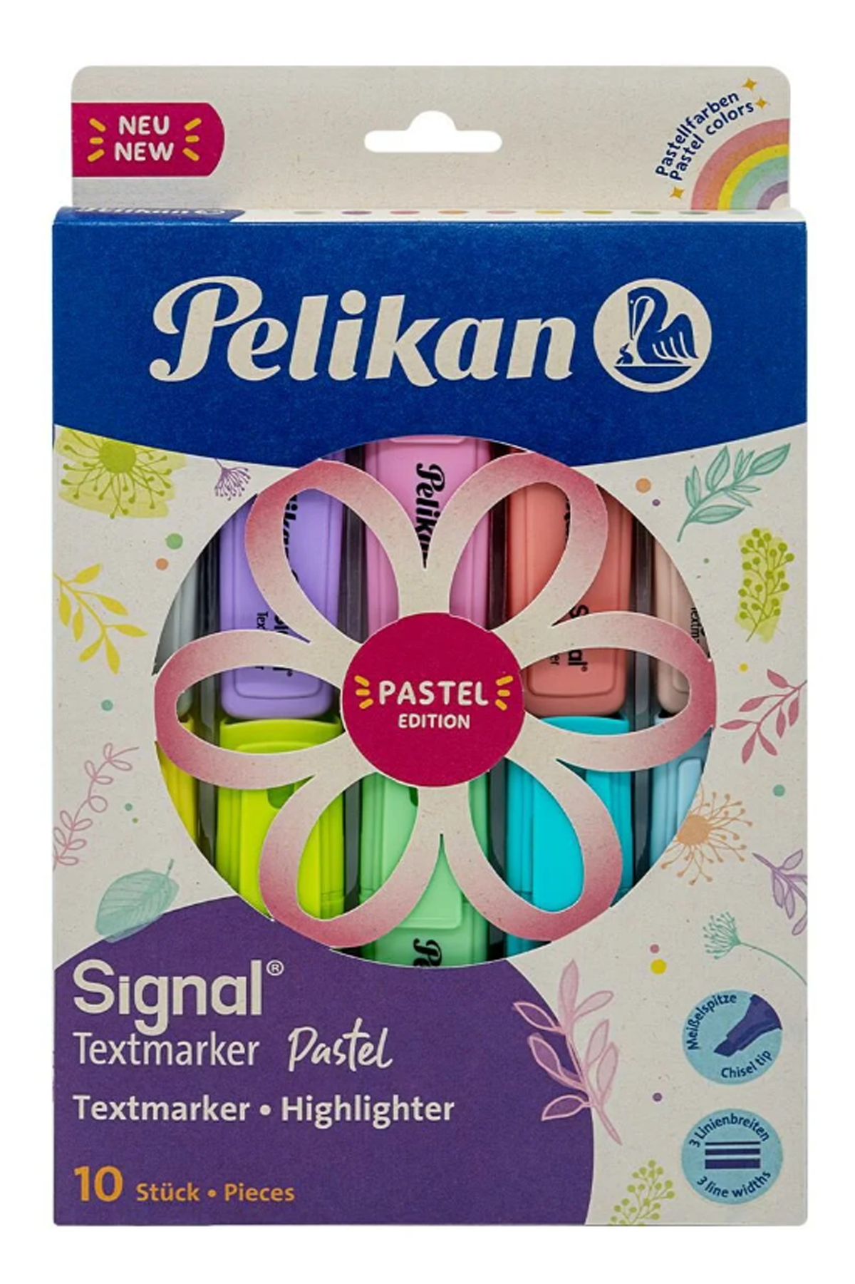 Pelikan Pastel Renk İşaretleme Kalemi, 10'lu Set