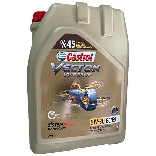 Castrol Vecton Long Drain 5w-30 E6-E9 20 Lt - Ticari Ve Ağır Hizmet Tipi Araçlar İçin Motor Yağı, izmir yağ sanayi, izmiryagsanayi