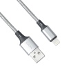 DARK DK-CB-LT100BR USB TO LİGHTNİNG 1MT ÖRGÜLÜ  QUİCK CHARGE  DESTEKLİ ŞARJ VE DATA KABLOSU