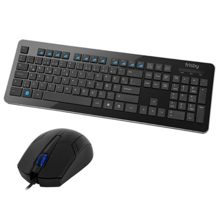 FRISBY FK-158QU USB Q TR MM SİYAH KABLOLU KLAVYE MOUSE SET