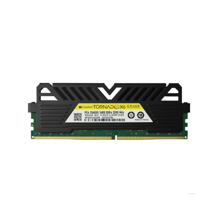 16 GB DDR4 3200 TWINMOS SOĞUTUCULU DT TMMDD416GB3200DKBX6