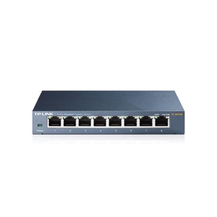 TP-LINK TL-SG108 8 PORT GIGABIT METAL KASA SWITCH