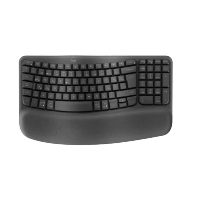 LOGITECH WAVE KEYS KABLOSUZ ERGONOMİK KLAVYE GRİ 920-012311