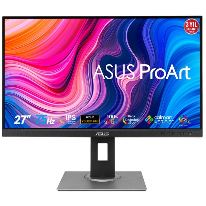 27 ASUS PA278QV IPS 5MS 75MHZ 1XHDMI 1 XDP 1XDVI 2K WQHD 2560X1440 HOPARLÖR YÜKSEKLİK AYARI PIVOT VESA