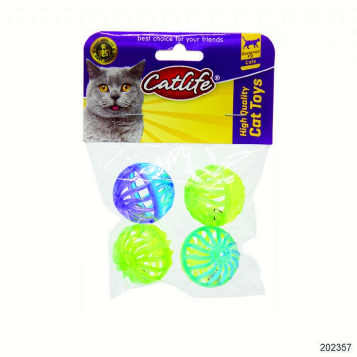 CATLİFE ZİLLİ KEDİ OYUNCAĞI 4LÜ PAKET