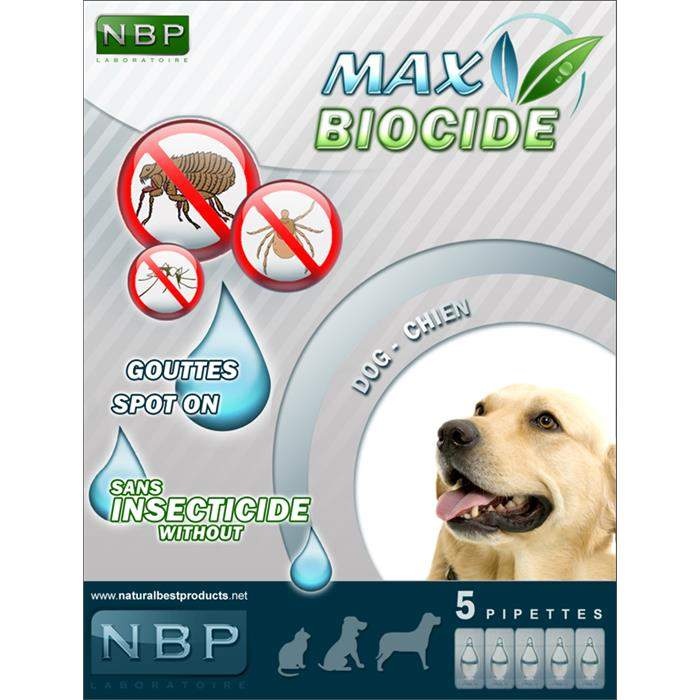 Max Biocide Köpekler İçin Pirelere Karşı Bitkisel İçerikli Ense Damlası 5 Pipet