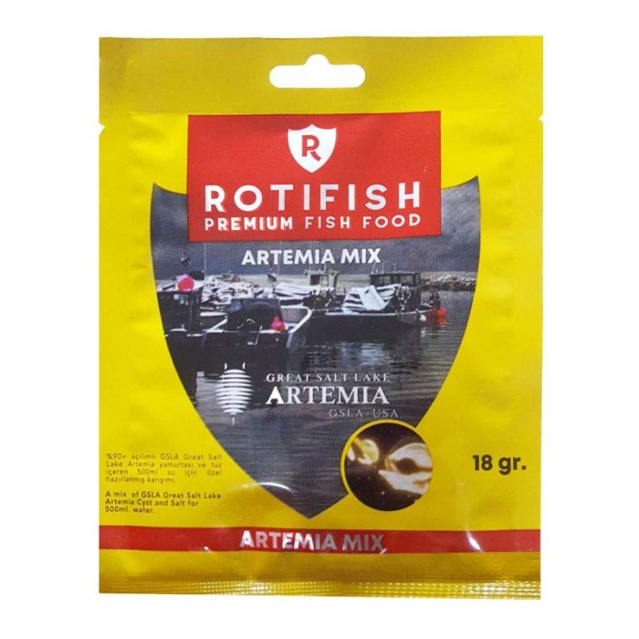 Rotifish Artemia Mix Kurutulmuş Canlı Balık Yemi 18 gr