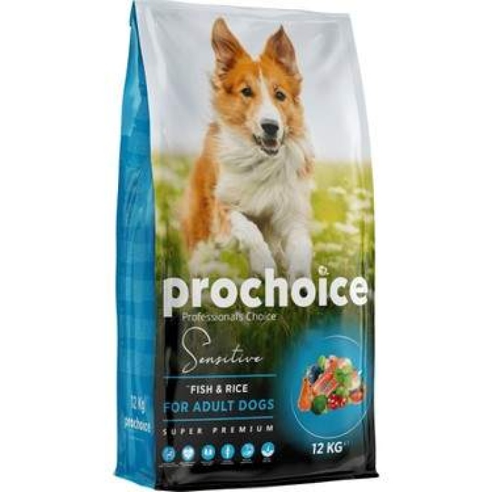 ProChoice Fish & Rice Adult Sensitive Skin Hassas Derili Köpekler İçin Balıklı Yetişkin Köpek Maması 12 Kg