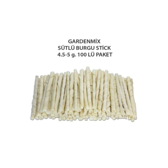 Gardenmix Sütlü Burgu Stick 100lü 450g