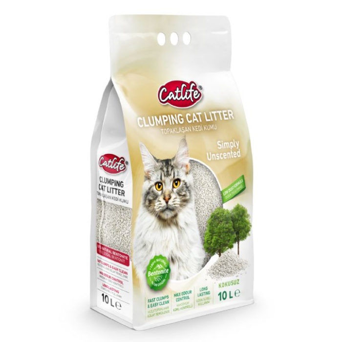 CATLİFE NATUREL BENTONİT KEDİ KUMU 10LT