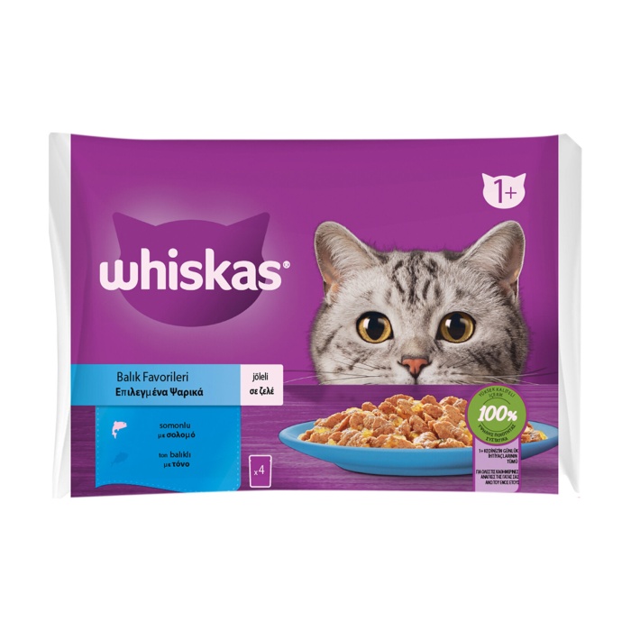 Whıskas Balıklı Seçim Poşet Yaş Mama 4X85 G