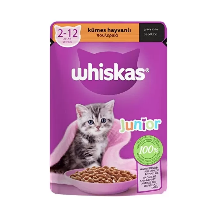 Whiskas Kümes Hayvanlı Yavru Yaş Kedi Maması 85 g