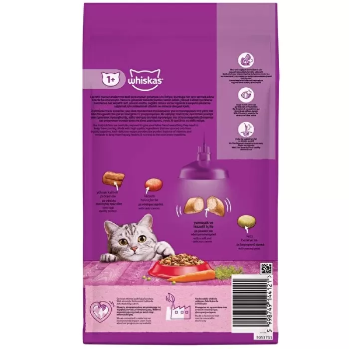 Whiskas Kuru Biftekli Kedi Maması 1,4 kg