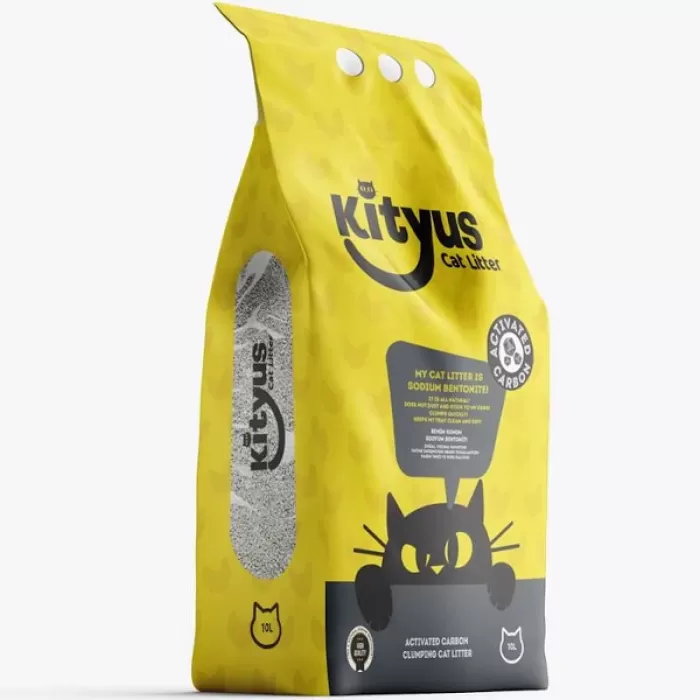 Kityus Natura Green Aktif Karbon Bentonit Kedi Kumu 10 L