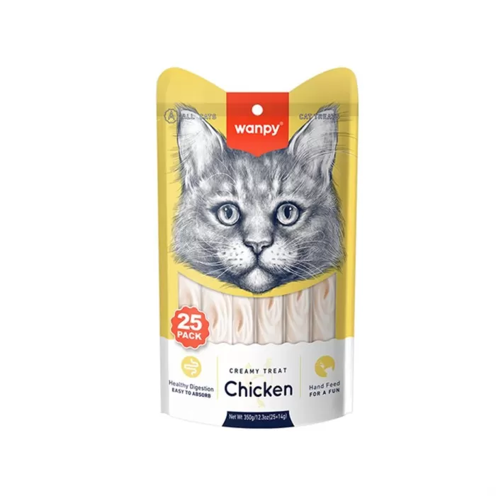 Wanpy Tavuklu Krema Kedi Ödülü 25x14gr