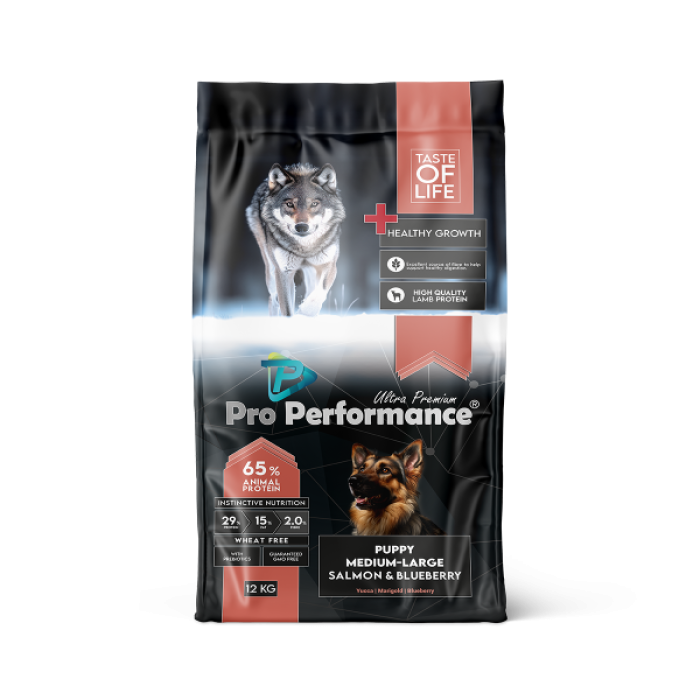 PRO PERFORMANS PUPPY DOG M&L SALMON&BLUEBERRY 12 KG