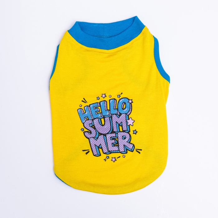 23803 Sarı Hello Summer T-shirt