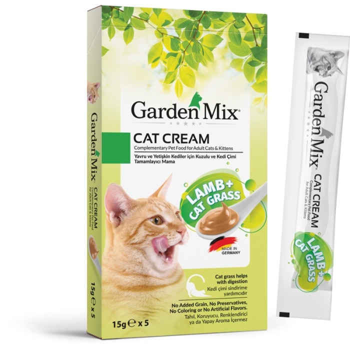 Garden Mıx Kedi Kreması Kuzu+kedi Otu 15gr*5