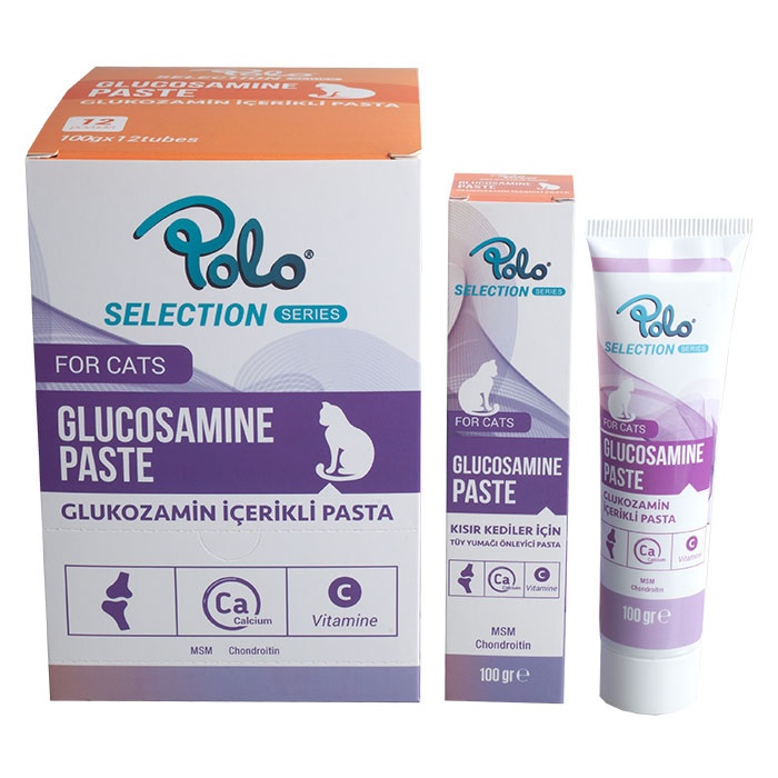 Polo Glucosamine Paste Eklem Sağlığı ve Tüy Yumağı Önleyici Kedi Macunu 100gr