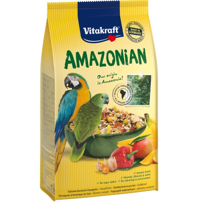 Vitakraft Amazon Afrıka ve Gri Papağan Yemi750gr