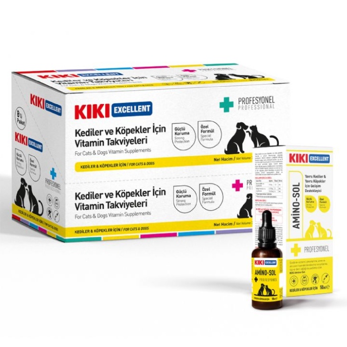 KIKI EXCELLENT KEDİ ve KÖPEKLER İÇİN AMİNO-SOL ŞURUP 50ML