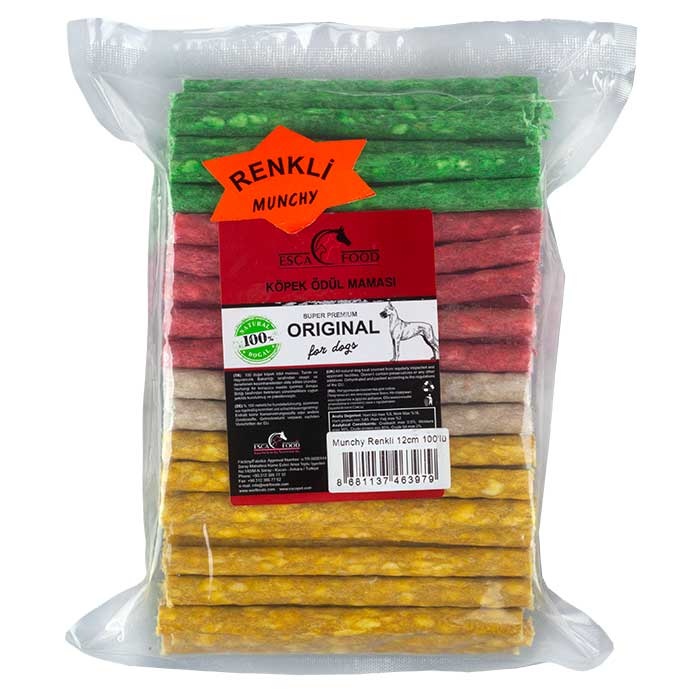 Esca Munchy Renkli 12 Cm 8 Gr*100Lü