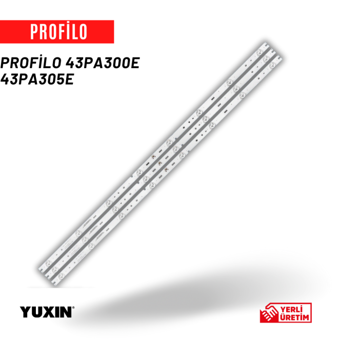 PROFILO 43PA300E, 43PA305E LED BAR , 06-43F6-3X8-852X18-170903 LED BAR BACKLIGHT , PROFILO 43PA300E LED BAR , 06-43F1-3X8-852X14-181206