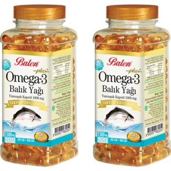 BALEN OMEGA 3 BALIK YAĞI YUMUŞAK KAPSÜL 1380MG*100 2 ADET