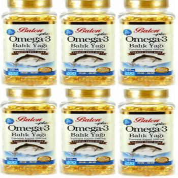 BALEN OMEGA 3 BALIK YAĞI YUMUŞAK KAPSÜL 1380MG*200 6 ADET