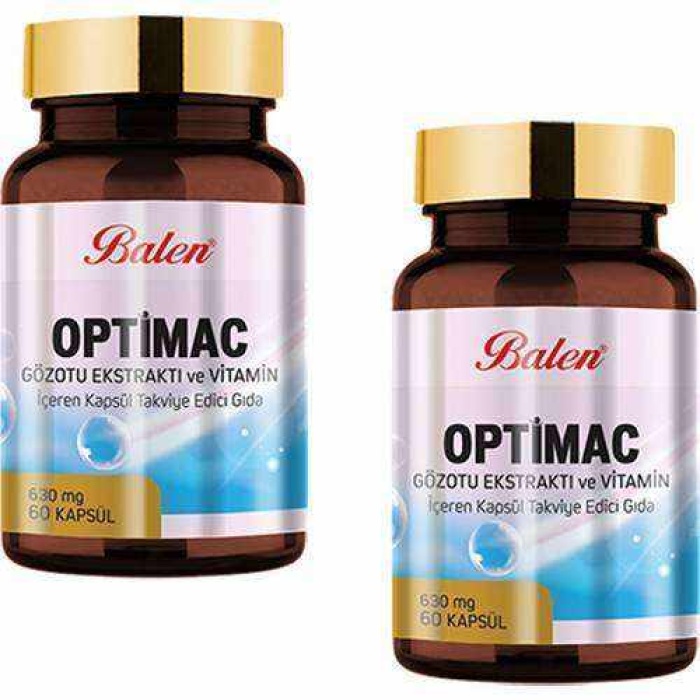 BLN OPTİMAC GÖZOTU EKST. VE VİT. İÇEREN KAPSÜL 630MG*60 2 Adet