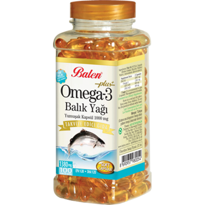 BLN OMEGA 3 BALIK YAĞI YUMUŞAK KAPSÜL 1380MG*100