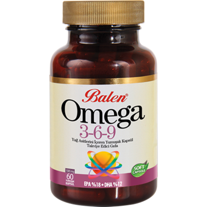 BLN OMEGA 3-6-9 YAĞ ASİTLERİ İÇEREN YUMUŞAK KAPSÜL 1585MG*60